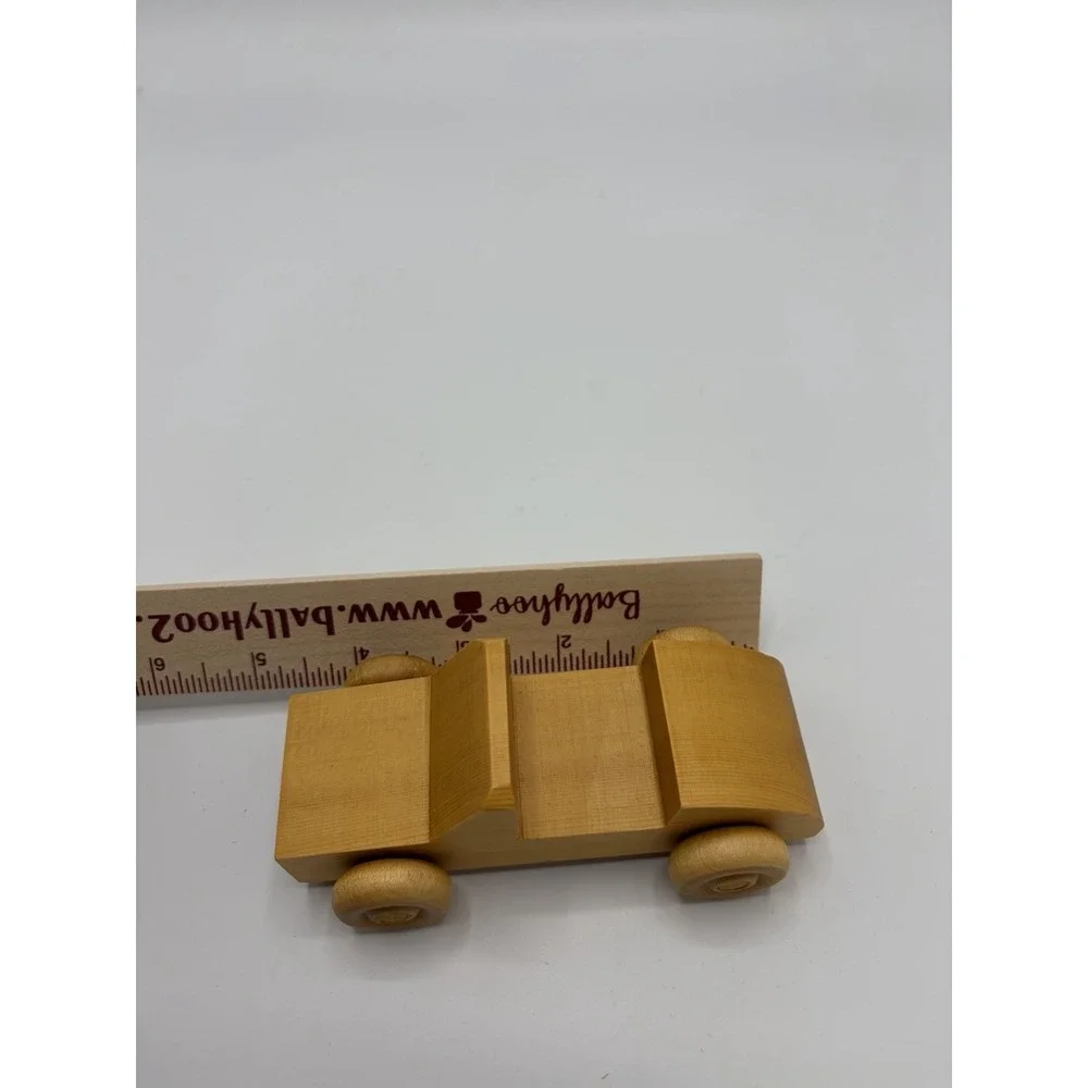 Vintage Handmade Old Model Wooden Car Handcrafted Classical‎ Rolling Toy 4.5